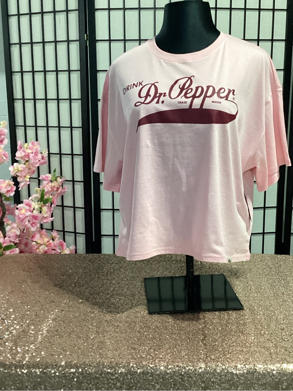 Dr Pepper Pink Logo Short Sleeve Tee